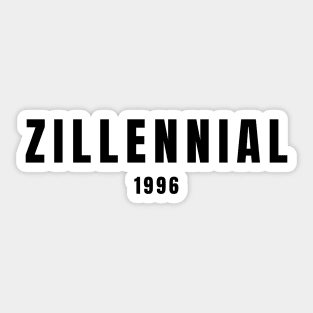 Generation Zillennial, 1996 Sticker